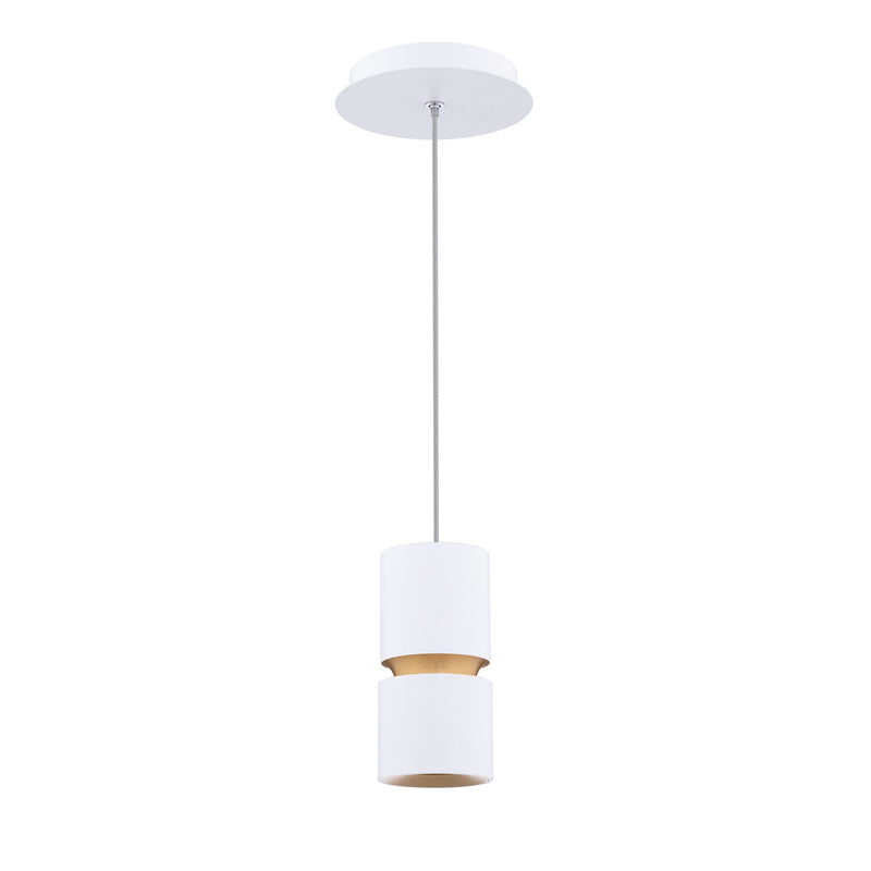 Pedistal 6in Mini Pendant - White