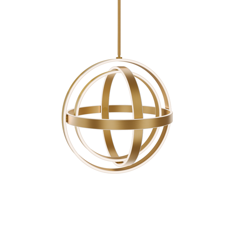 Kinetic Mini Pendant - Aged Brass