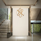 Kinetic Pendant 38IN - Aged Brass detail