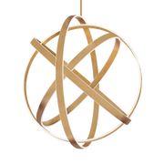 Kinetic Pendant 38IN - Aged Brass