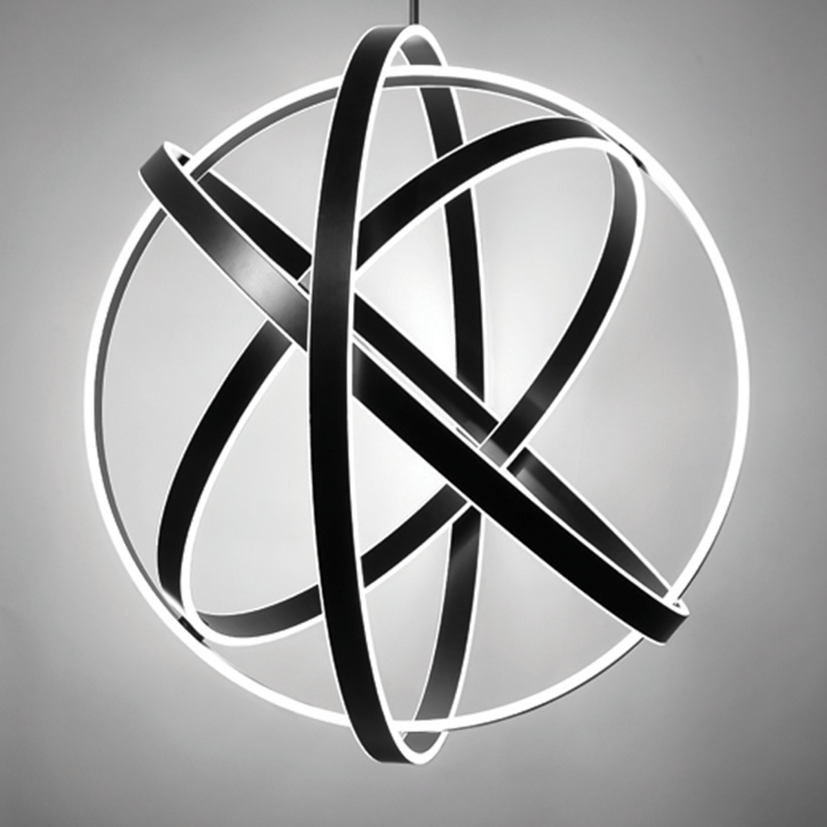 Kinetic Pendant 38IN - Black detail