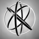 Kinetic Pendant 38IN - Black detail