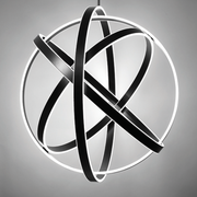 Kinetic Pendant 38IN - Black detail