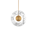 Cymbal Mini Pendant Aged Brass