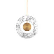 Cymbal Mini Pendant Aged Brass