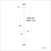 Harper Mini Pendant dimensions