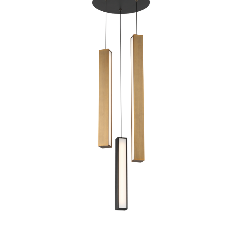 Chaos 3 Light Round Pendant