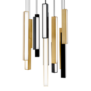 Chaos 13 Light Square Multilight Pendant
