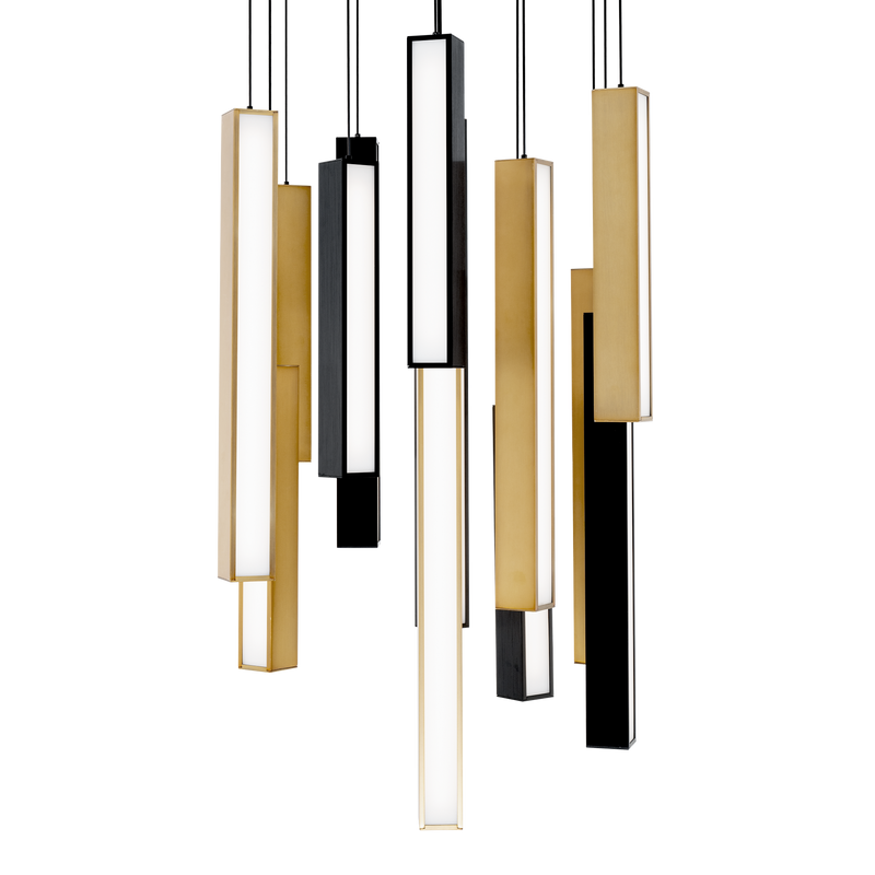 Chaos 13 Light Square Multilight Pendant