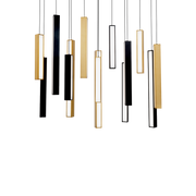 Chaos 14 Light Linear Multilight Pendant
