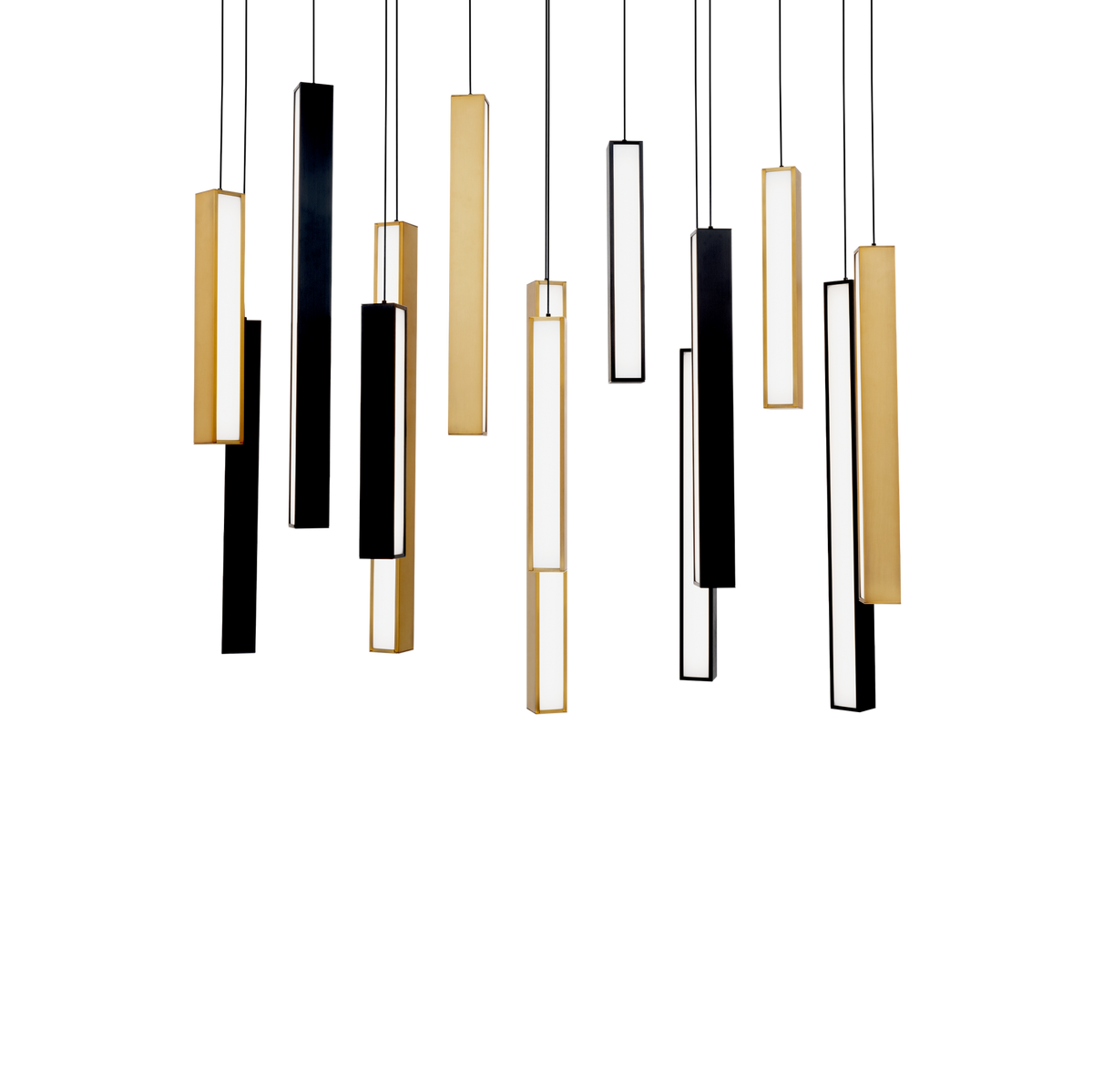 Chaos 14 Light Linear Multilight Pendant
