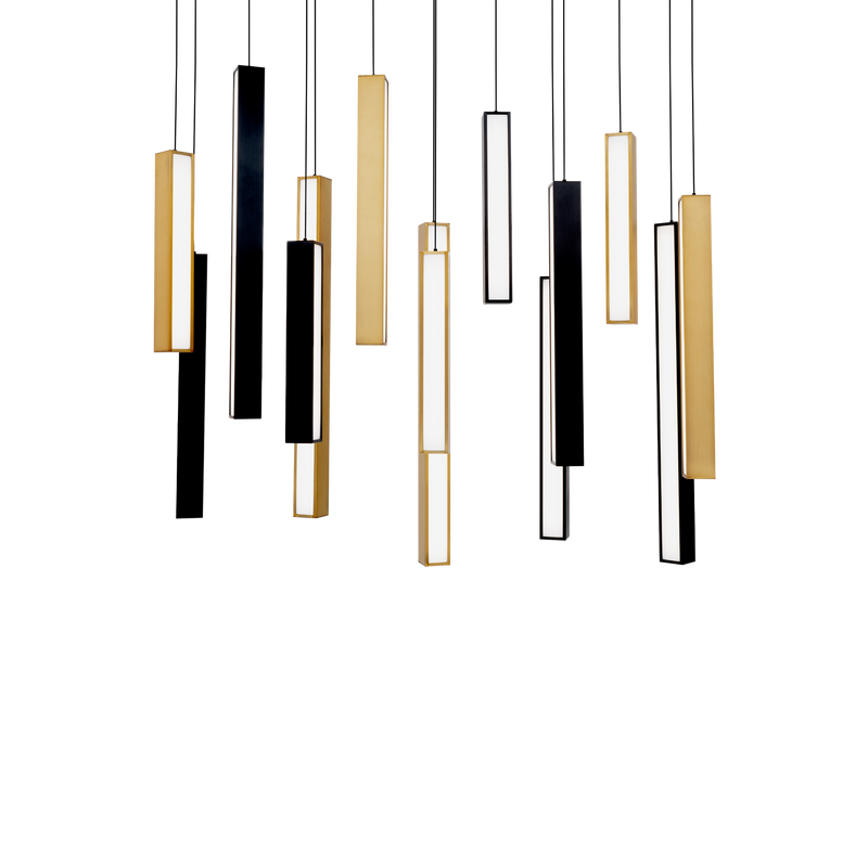 Chaos 14 Light Linear Multilight Pendant