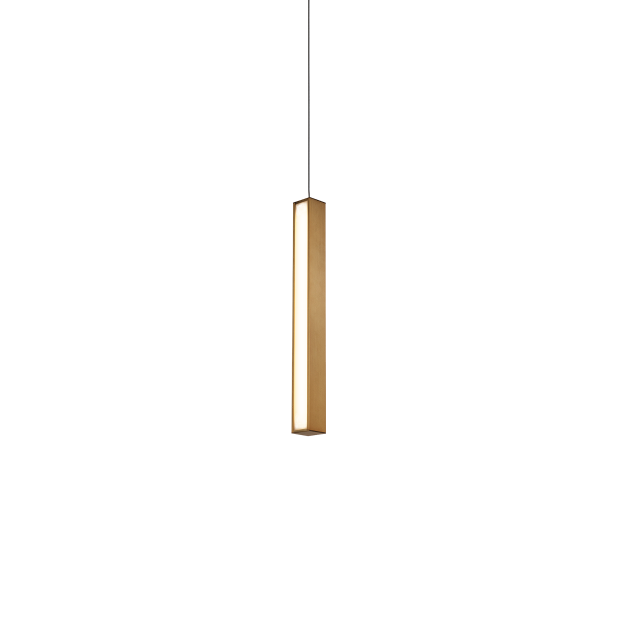 Chaos 1 Light Mini Pendant 20in Aged Brass