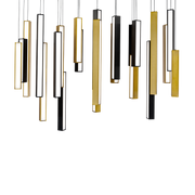Chaos 23 Light Linear Pendant Alt View