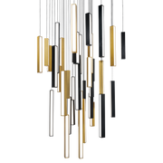 Chaos 41 Light Square Multilight Pendant Alt View