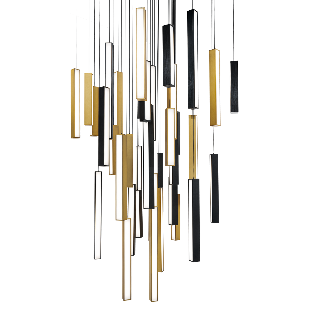 Chaos 41 Light Square Multilight Pendant Alt View
