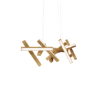 Chaos Horizontal Linear Pendant Aged Brass