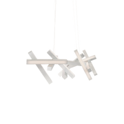 Chaos Horizontal Linear Pendant Brushed Aluminum