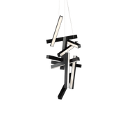 Chaos Vertical Linear Pendant 49in Black