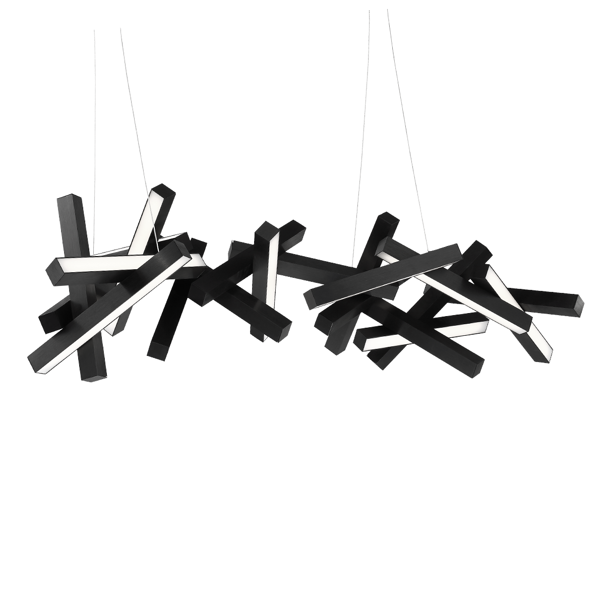 Chaos Horizontal Linear Pendant 72in Black