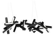 Chaos Horizontal Linear Pendant 72in Black