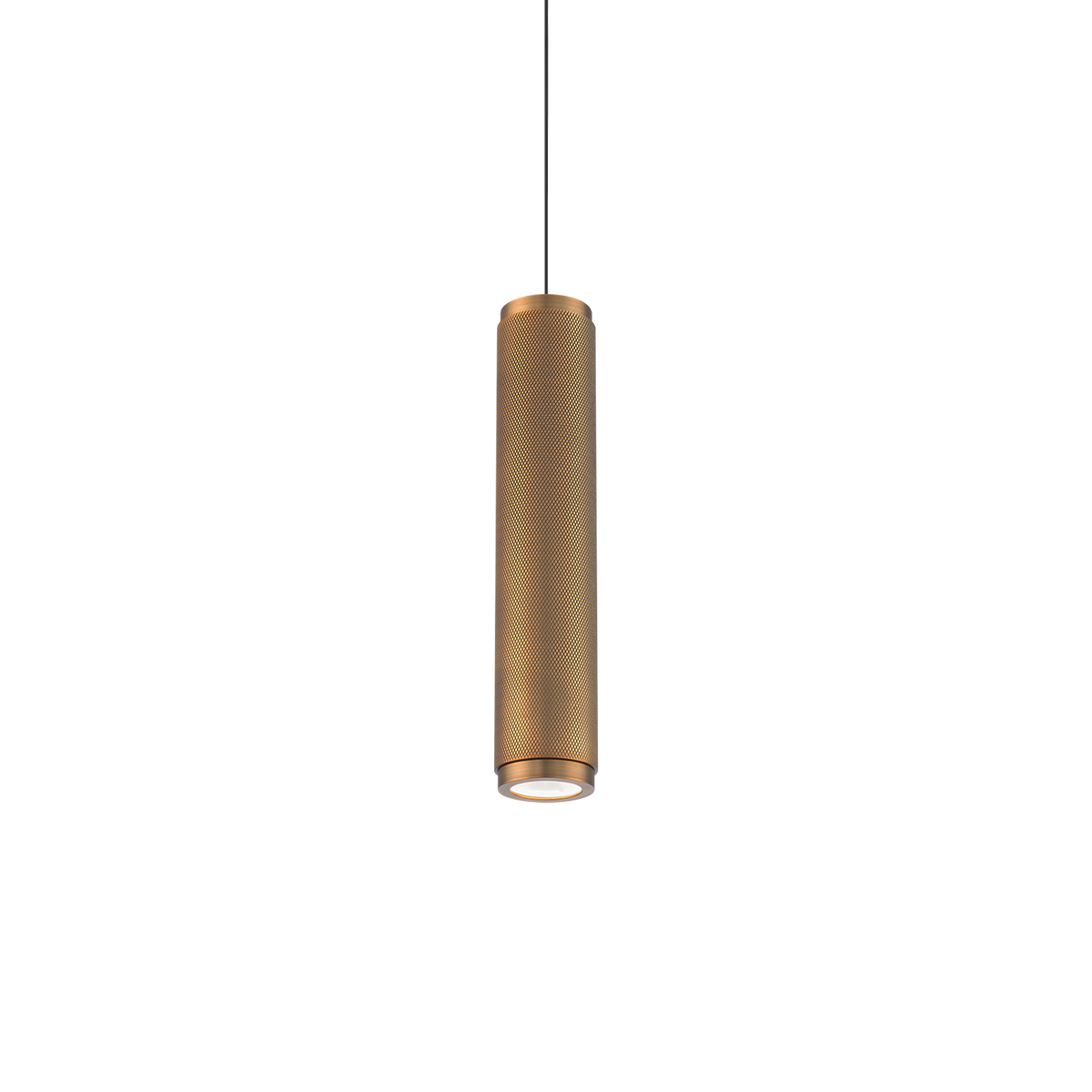 Burning Man Mini Pendant - Aged Brass