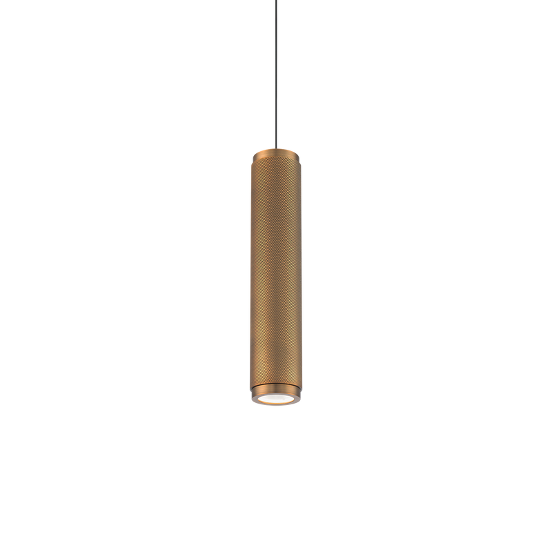 Burning Man Mini Pendant - Aged Brass