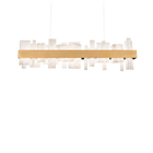 Acropolis Alabaster Pendant - Aged Brass