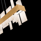 Acropolis Alabaster Pendant - Aged Brass