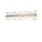 Acropolis Alabaster Pendant - Brushed Nickel