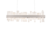 Acropolis Alabaster Pendant - Brushed Nickel