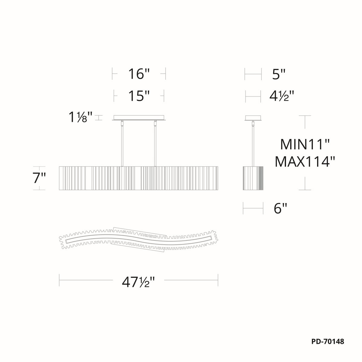Rhiannon Linear Pendant