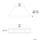 Hustler Linear Pendant dimensions