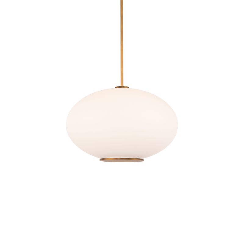 Illusion Pendant 16in Aged Brass