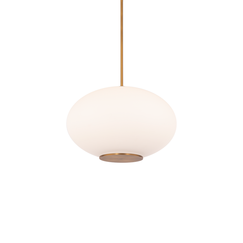 Illusion Pendant 16in Aged Brass