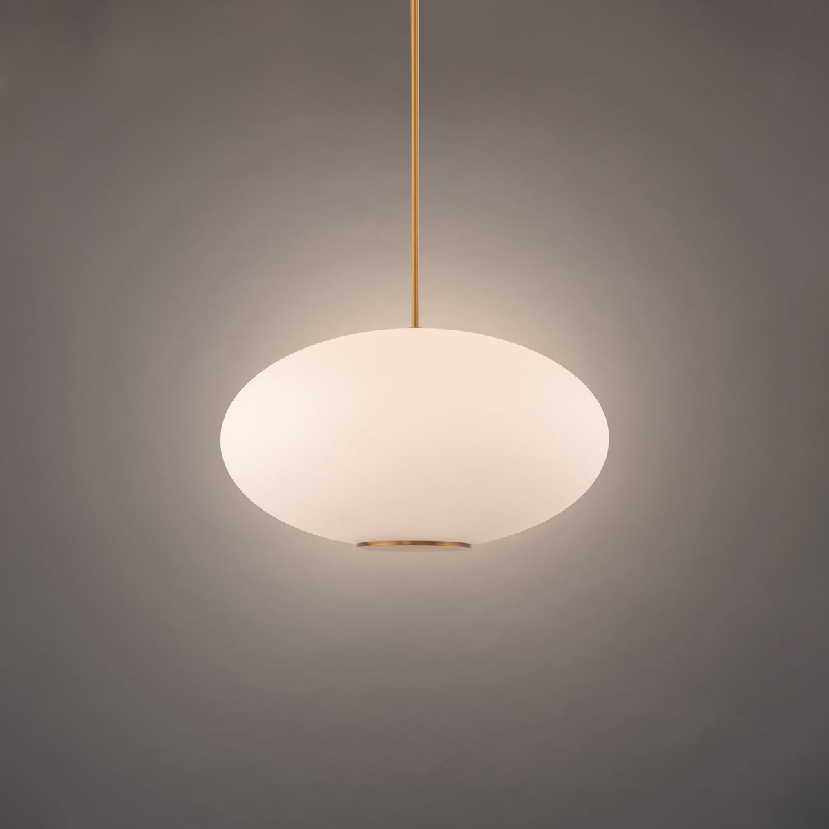 Illusion Pendant 22in Aged Brass