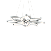 Bloom Retractable Pendant - Brushed Aluminum