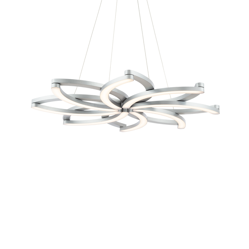 Bloom Retractable Pendant - Brushed Aluminum