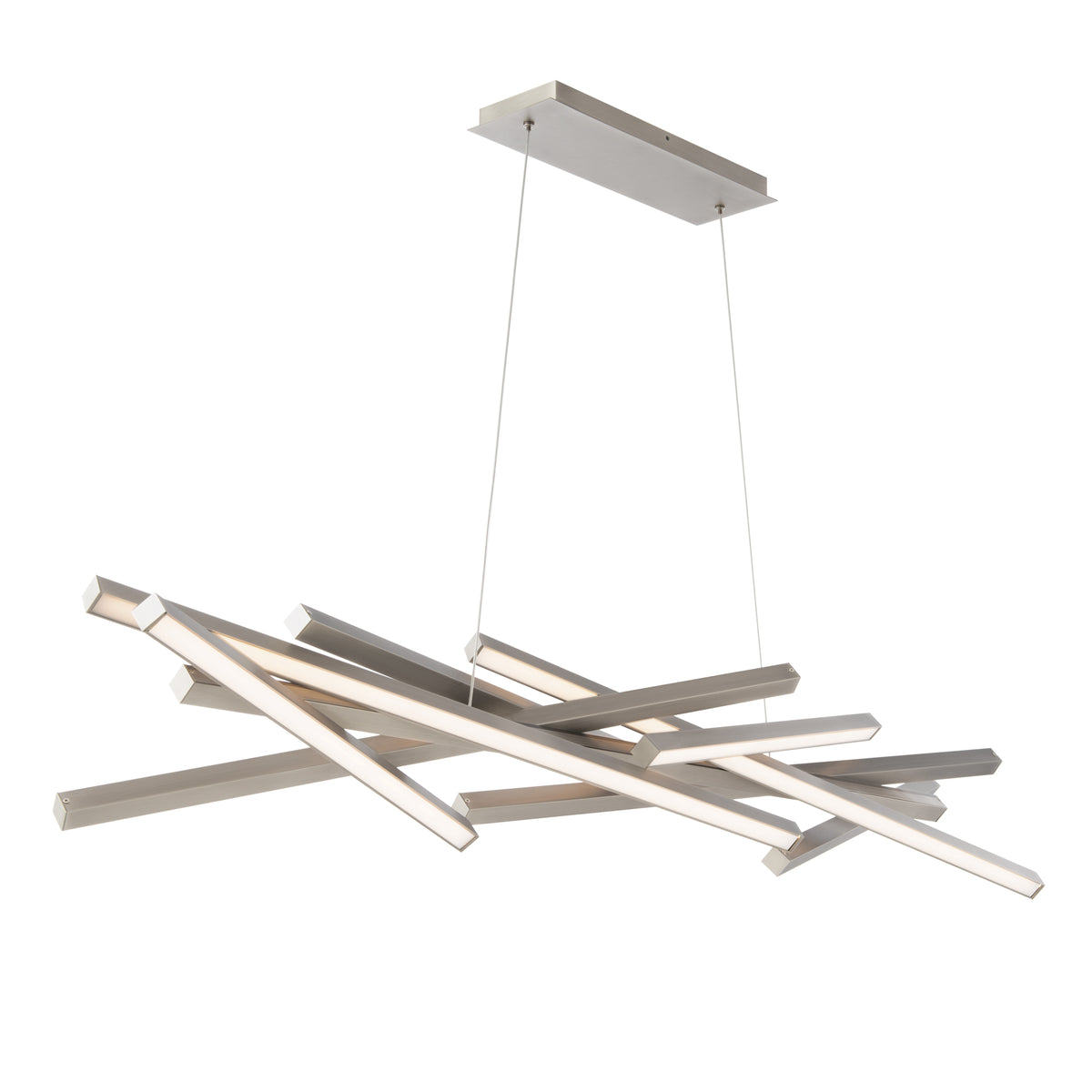Parallax 55in Pendant - Brushed Nickel