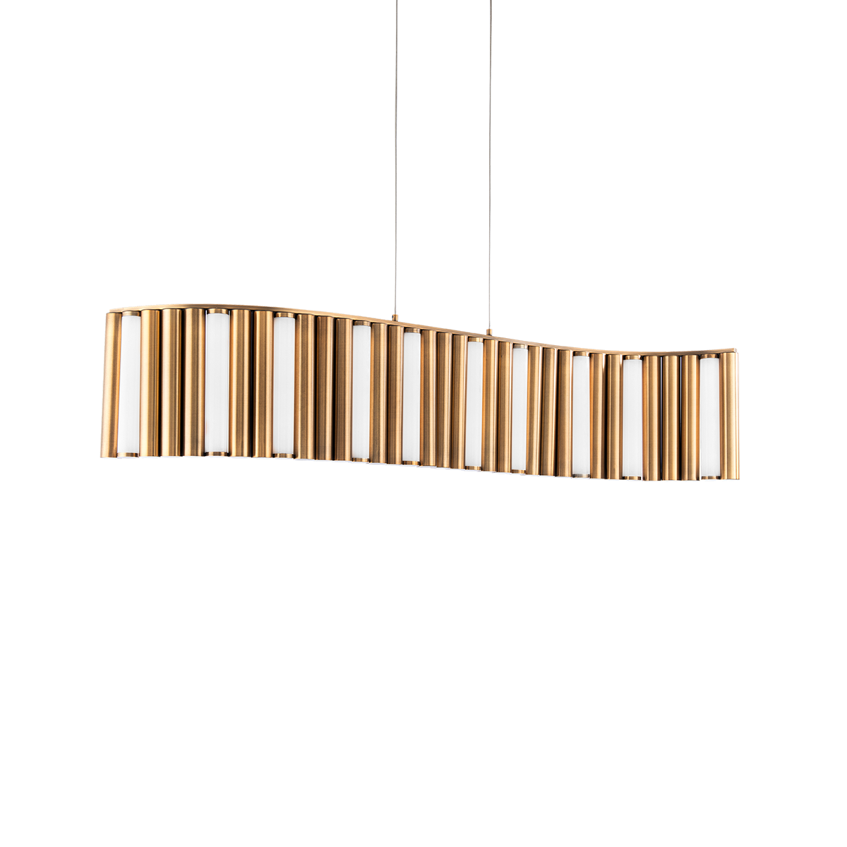Aretha Linear S-Curve Pendant