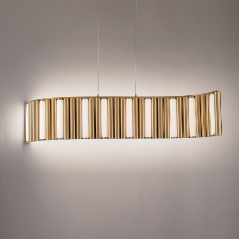 Aretha Linear S-Curve Pendant angle 2