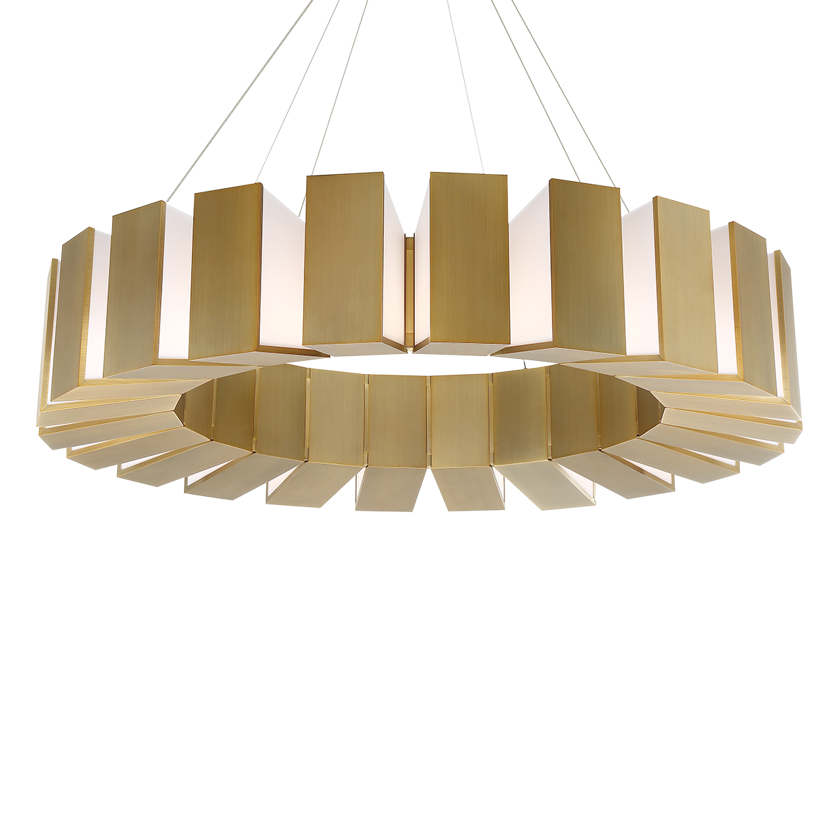Chronos Pendant 50in Aged Brass