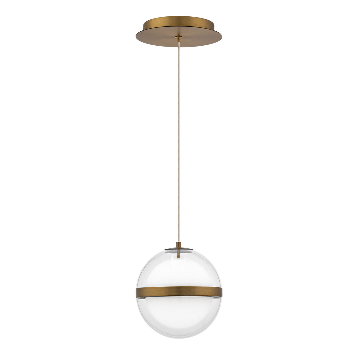 Cyllindra 6in Mini Pendant - Aged Brass