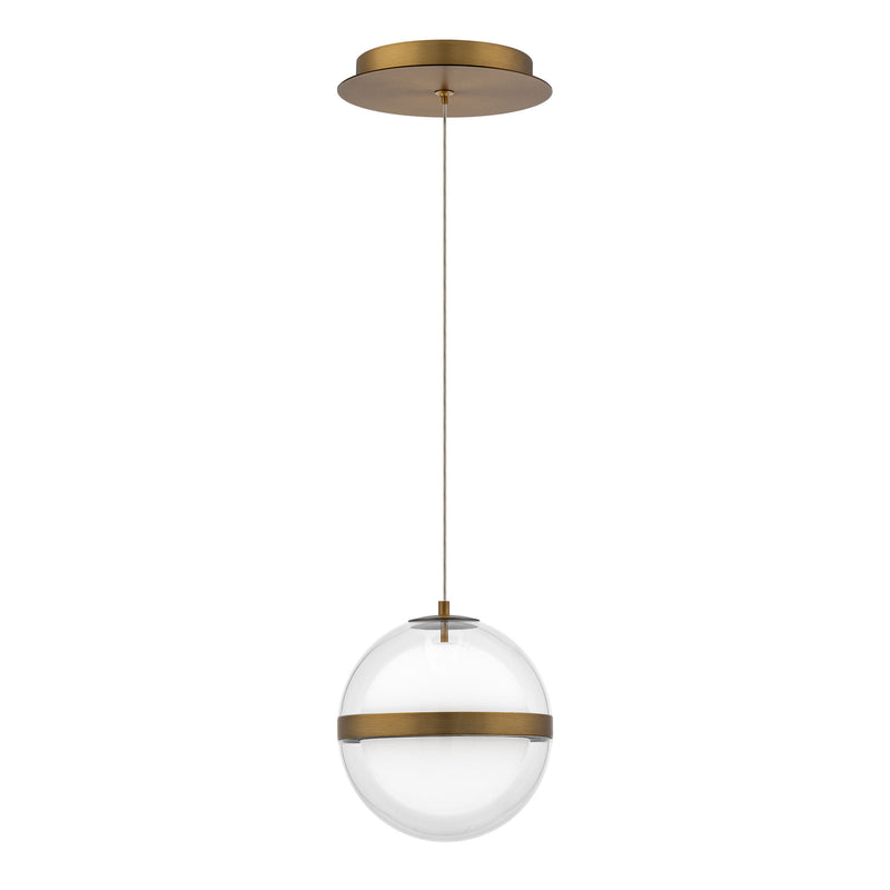Cyllindra 6in Mini Pendant - Aged Brass