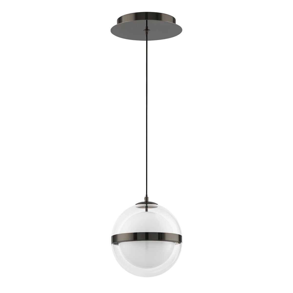 Cyllindra 6in Mini Pendant - Black Chrome