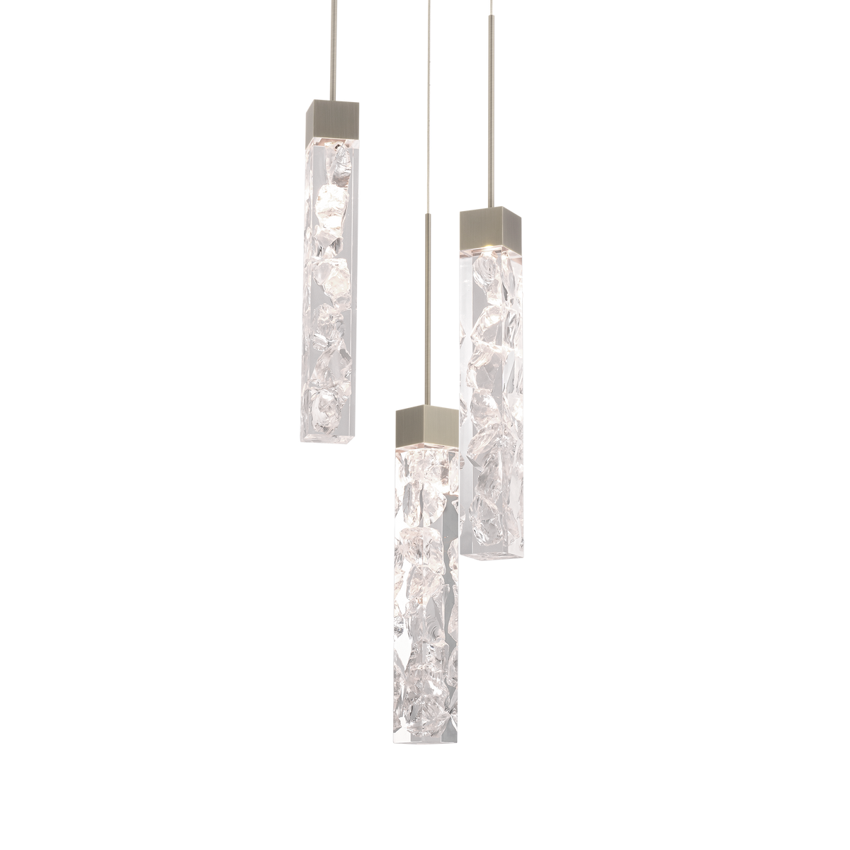 Minx 3 Light Round Pendant - Antique Nickel