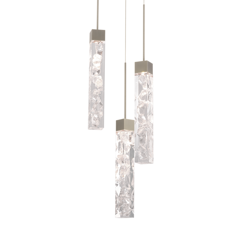 Minx 3 Light Round Pendant - Antique Nickel