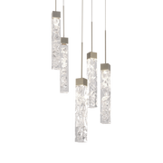Minx 5 Light Round Pendant - Antique Nickel