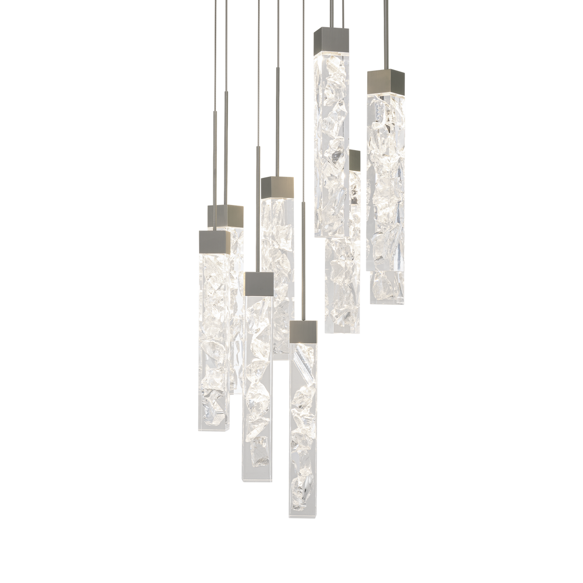 Minx 9LGT Round Multilight Pendant - Antique Nickel