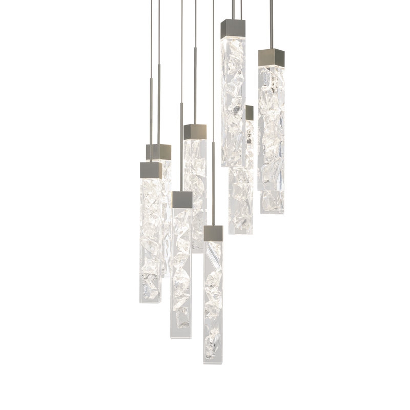 Minx 9LGT Round Multilight Pendant - Antique Nickel